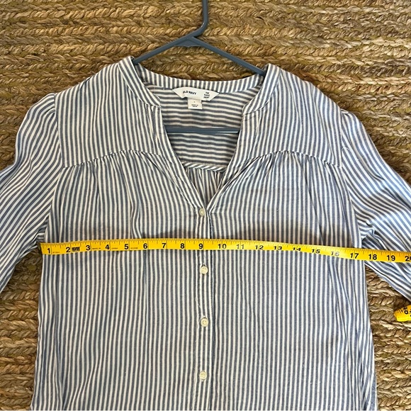 Old Navy Blue Striped Tunic Shirt - Picture 6 of 6